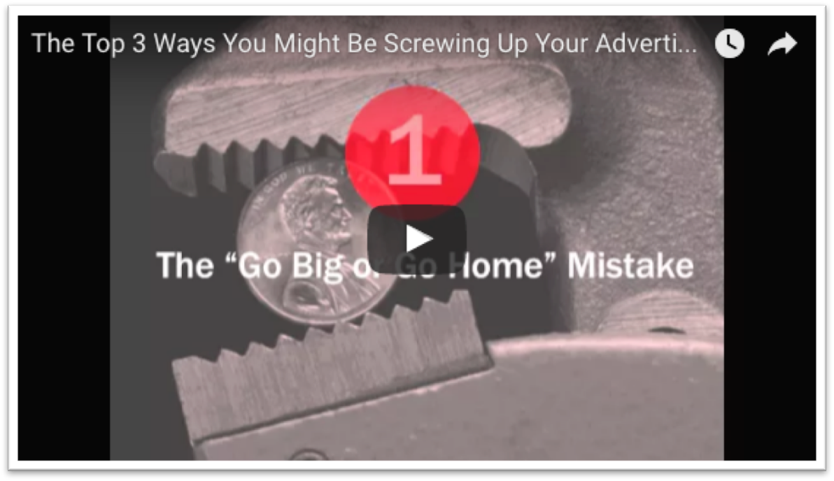 [RECORDED WEBINAR] The Top 3 Ways You  Might Be Screwing Up Your Advertising (And How to Fix Them!)